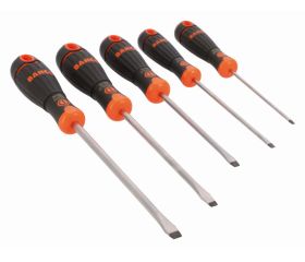 Juego de destornilladores BahcoFit con mango de goma - 5 piezas | B219.045