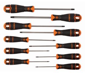 Juego de destornilladores TORX® BahcoFit con mango de goma (10 piezas) | B219.210
