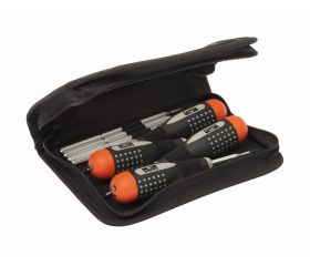 Juego de destornillador dinamométrico par prefijado ERGO™ con varillas intercambiables | BE-6990-IPSET