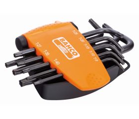 Juego de llaves hexagonales tipo allen TORX Plus® largas y fosfatadas (8 piezas) | BE-7675