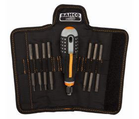 Destornilladores ERGO™ con agarre de goma y juego de varillas intercambiables TORX® - 8 unidades | BE-8573