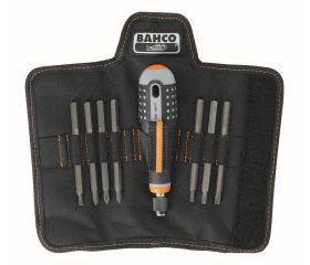 Destornilladores ERGO™ con agarre de goma y juego de varillas intercambiables - 8 unidades | BE-8574