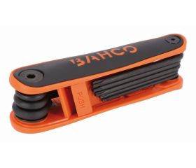 Juego de llaves hexagonales Torx en navaja con acabado fosfatado y mango suave (8 piezas) | BE-8975B