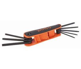 Juego de llaves hexagonales tipo allen en navaja TORX® con acabado fosfatado y botón (8 piezas) | BE-8976B