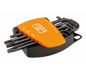 Juego de llaves hexagonales tipo allen TORX® fosfatadas (8 piezas) | BE-9575