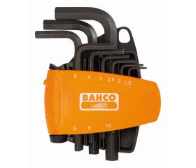 Juego de llaves hexagonales tipo allen métricas con soporte bi-componente compacto (9 piezas) | BE-9578