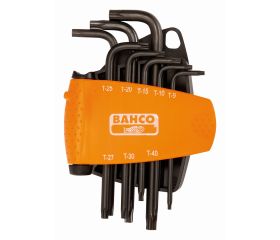 Juego de llaves hexagonales tipo allen TORX® largas y fosfatadas (8 piezas) | BE-9585