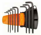 Juego de llaves hexagonales tipo allen TORX® largas y fosfatadas (8 piezas) | BE-9585