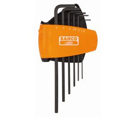 Juego de llaves hexagonales, métricas y largas con acabado fosfatado (9 Piezas) | BE-9586