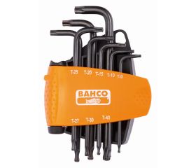 Juego de llaves hexagonales tipo allen TORX® con bola y fosfatadas (8 piezas) | BE-9675