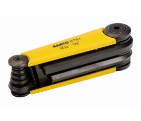 Juego de llaves hexagonales tipo allen en navaja e imperiales con acabado fosfatado (7 Piezas) | BE-9787