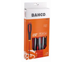 Juego de destornilladores ranurados, Phillips y TORX® aislados y delgados VDE ERGO™ con mango de tres componentes (5 piezas) | BE-9871SL