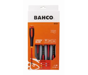 Juego de destornilladores Pozidriv, ranurados y TORX® aislados y delgados VDE ERGO™ con mango de tres componentes (5 piezas) | BE-9872SL