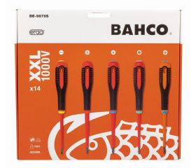 Juego de destornilladores ranurados/Phillips/Pozidriv/TORX®/Combi PZ ERGO™ con mango de goma: 14 piezas | BE-9876S