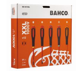 Juego de destornilladores aislados VDE Slim ERGO™ con mango de tres componentes 12 mm - 12 unidades | BE-9878SL