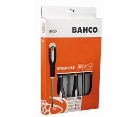 Juego de destornilladores ranurados/Phillips ERGO™ de acero inoxidable: 6 piezas | BE-9881i