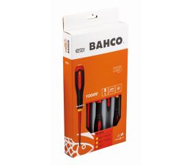 Juego de destornilladores Phillips y ranurados aislados VDE ERGO™ con mango de tres componentes - cinco unidades | BE-9881S