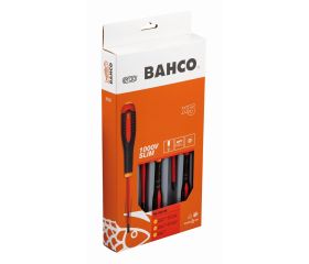 Juego de destornilladores Phillips y ranurados aislados VDE Slim ERGO™ con mango de tres componentes - cinco unidades | BE-9881SL