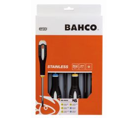 Juego de destornilladores ranurados/Pozidriv de acero inoxidable ERGO™: 6 piezas | BE-9882i