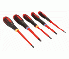 Juego de destornilladores Pozidriv y ranurados aislados VDE ERGO? con mango de tres componentes - cinco unidades | BE-9882S