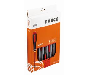 Juego de destornilladores ranurados y Phillips aislados VDE ERGO™ con mango de tres componentes (7 piezas) | BE-9887S