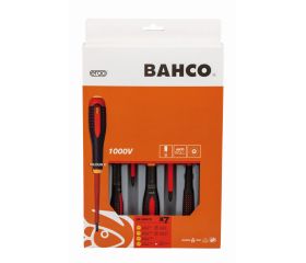 Juego de destornilladores ranurados y Phillips aislados VDE ERGO™ con mango de tres componentes (7 piezas) | BE-9887S