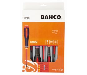 Juego de destornilladores aislados VDE ERGO™ con mango de tres componentes - siete unidades | BE-9888S