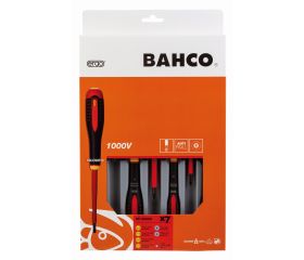 Juego de destornilladores ranurados y Pozidriv aislados VDE ERGO™ con mango de tres componentes (7 piezas) | BE-9889S