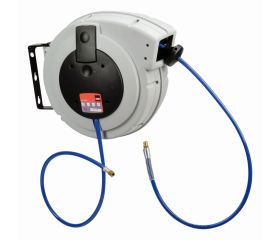 Enrolladores de manguera con soporte de acero que gira 145° y adaptador de control de velocidad opcional | BPHRC815/1015