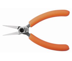 Alicates de boca plana compactos con mangos de PVC naranjas | C3430
