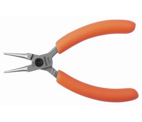 Alicates de boca redonda compactos con mangos de PVC naranjas | C3530