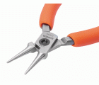 Alicates de boca redonda compactos con mangos de PVC naranjas | C3530