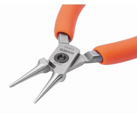 Alicates de boca redonda compactos con mangos de PVC naranjas | C3530