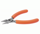 Alicates de boca semirredonda compactos con mangos de PVC naranjas | C3830/C3840