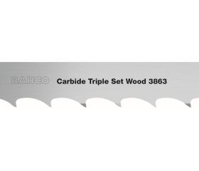 Hoja de sierra de cinta de carburo con triple juego de virutas TSW | 3863 Set Carbide