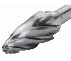 Limas rotativas ojivales con punta redonda de carburo de tungsteno para aluminio | F-AL