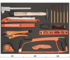 Composición de herramientas de corte y golpeo en bandeja de foam 3/3 Fit&Go, 10 piezas | FF1A119