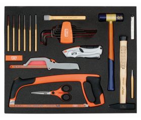 Juego de herramientas de apriete y medición variadas en bandeja de foam 3/3 Fit&Go, 10 piezas | FF1A131