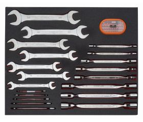 Juego de llaves y puntas en bandeja de foam 3/3 Fit&Go, 51 piezas | FF1A135