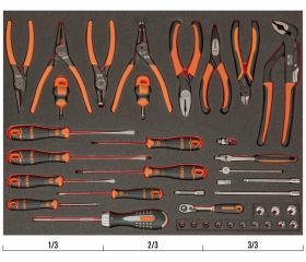 Juego de vasos/alicates/destornilladores de 1/4