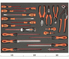 Bandeja de foam 3/3 de Bahco Fit&Go con destornilladores/limas/alicates, 20 piezas | FF1A145