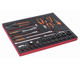 Juego de alicates y vasos de 1/2