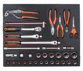 Juego de alicates y vasos de 1/2