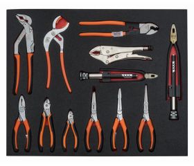 Juego de alicates y cortantes en bandeja de foam 3/3 Fit&Go (12 piezas) | FF1A15