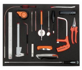 Composición de herramientas mixta en bandeja de foam 3/3 Fit&Go (18 piezas) | FF1A16