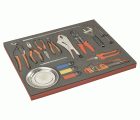 Juego de alicates, llaves acodadas, plato magnético y herramientas de recogida en bandeja de foam 3/3 Fit&Go (23&nbsp;piezas) | FF1A167