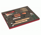 Juego de herramientas de corte, limas y destornilladores a golpe en bandeja de foam 3/3 Fit&Go (13&nbsp;piezas) | FF1A169
