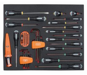 Composición en 4 foams de herramientas para automoción (168 piezas) | FF1ASET-AUTO2