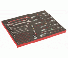 Destornilladores y llaves combinadas ERGO en bandeja de foam 3/3 Fit&Go con marcado láser (31&nbsp;piezas) | FF1A215LM
