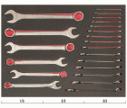 Juego de llaves combinadas en bandeja de foam 3/3 Fit&Go (21&nbsp;piezas) | FF1A3001